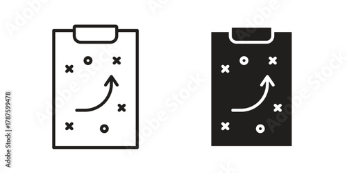 Strategy icon for web design, mobile apps