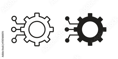 Technology icon for web design, mobile apps