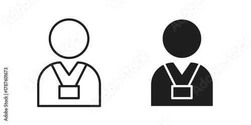 Trainer icon for web design, mobile apps