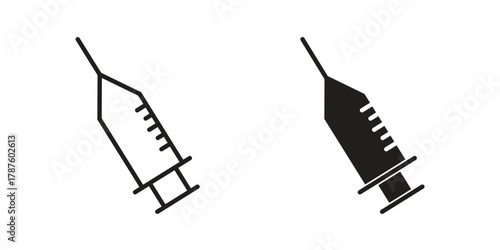 Vaccination icon for web design, mobile apps