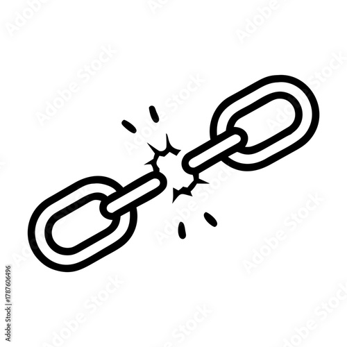 Holocaust broken chain link icon