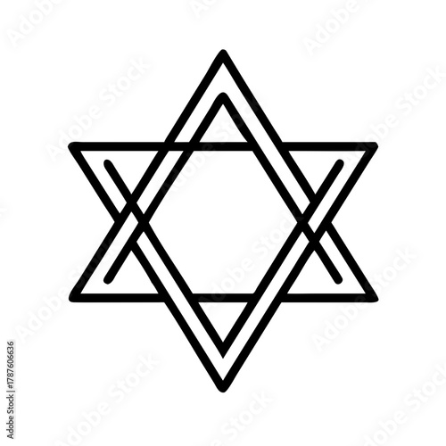 Holocaust star of David icon