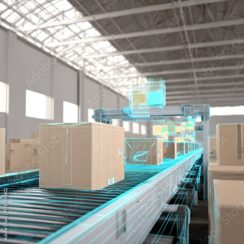 Wallpaper Mural 荷姿を自動計測する積載最適化スキャン / Automated Load-Optimization Package Scan
 Torontodigital.ca