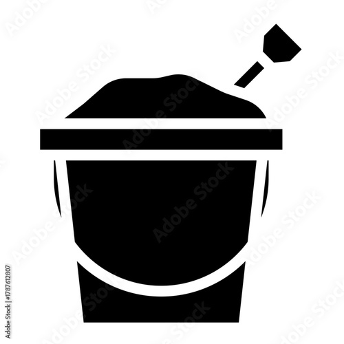 Sand bucket icon