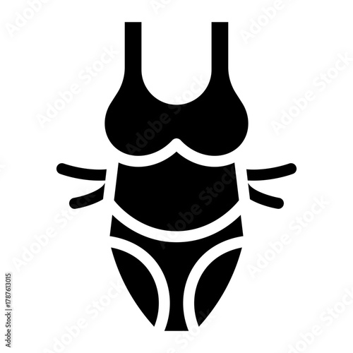 Bra of underwear vector outline icon. Isolated outline icon lingerie. Vector illustration bra of underwear on white background.