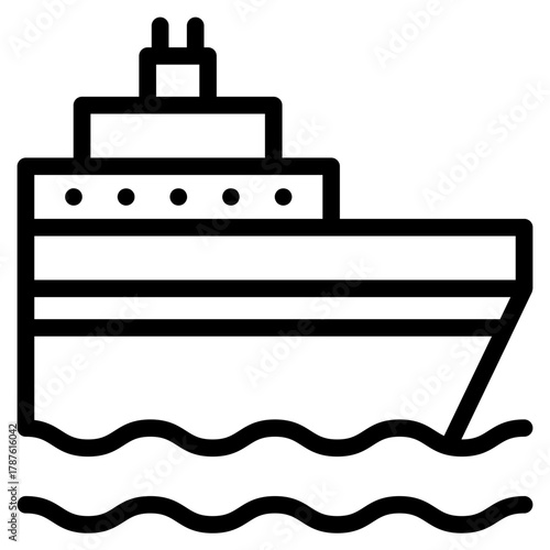 ship and boat icon water transport symbol. vessels for travel and transportation. isolated vector image
