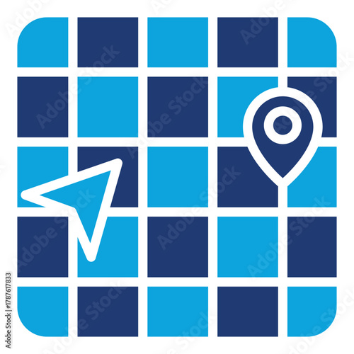 Navigation mixed color icon