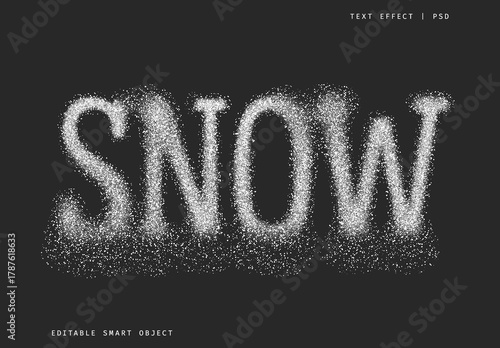 Snowy Winter Text Effect