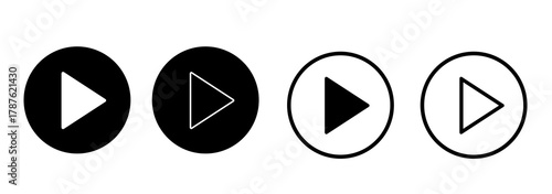 play icon set