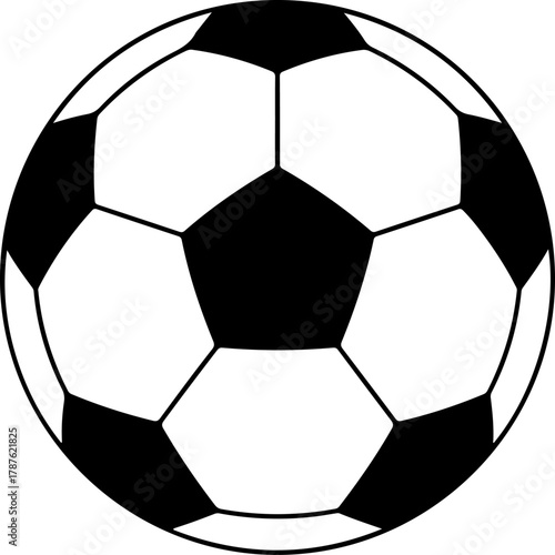 Soccer ball silhouette vector illustration