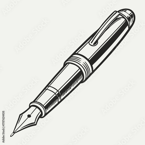 Elegant fountain pen, a timeless writing instrument