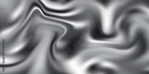 Metal silver texture background or aluminum brushed silver texture with reflection.Abstract background for wallpaper. Vector illustration EPS10.