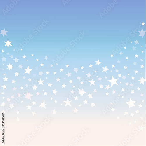 A dreamy background formed from glowing stars scattered across a gradient twilight blue sky.
