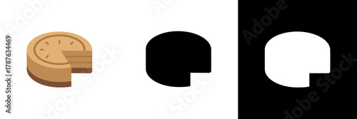 A round gold coin with a square center, shown in color, black, and white. The icon symbolizes wealth, prosperity, and ancient Chinese culture in a clean modern design.