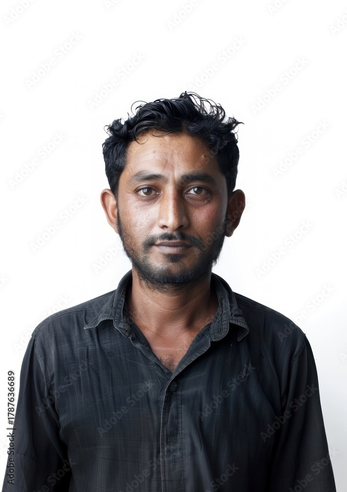 Obraz premium Bangladeshi man portrait photo face.