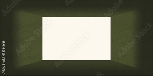 Empty picture frame on a gallery wall for interior design decoration