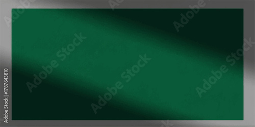 Blank green school chalkboard with wooden frame and chalk for education or lesson