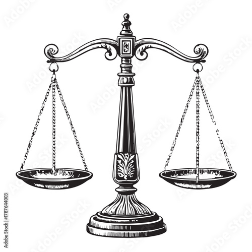 Black libra Silhouette Vector, High Quality Illustration on White Background