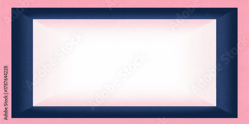 Blue wooden picture frame isolated on white background decoration vector design illustration