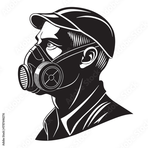 Black diving Silhouette Vector, High Quality Illustration on White Background