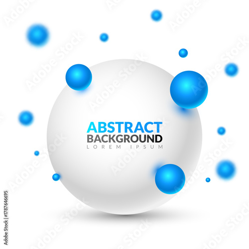 Vector illustration of molecules and particles, perfect for scientific, educational, and technological designs.