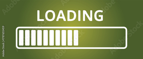 Digital Loading Screen with Gradient Background