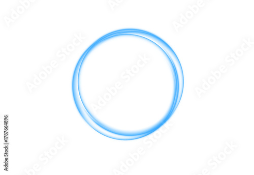 Blue circle PNG with glowing edge and subtle shine. Smooth round element adds soft illumination to abstract and digital designs. Perfect for overlays, UI, or modern compositions.