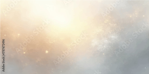 Abstract dark blue sky with sunlight rays peeking through smoke and clouds, creating an ethereal nature background