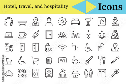 Hospitality and accommodation symbols