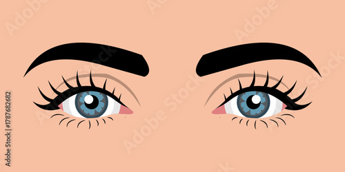 Close up of a woman's eyes