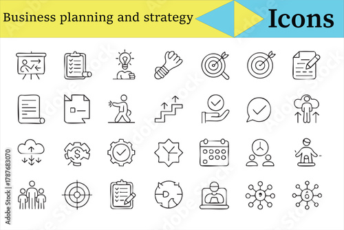 Strategy and innovation symbols