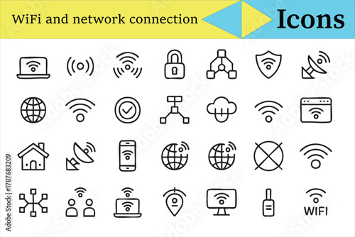 WiFi and communication icons
