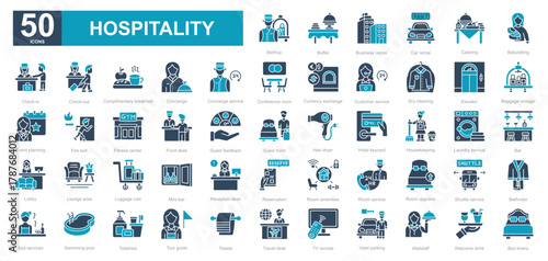 Hospitality dualtone iconset