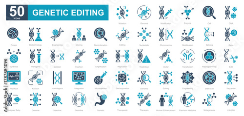 Genetic Editing dualtone iconset