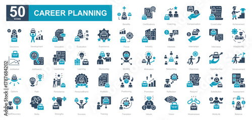 Career Planning dualtone iconset