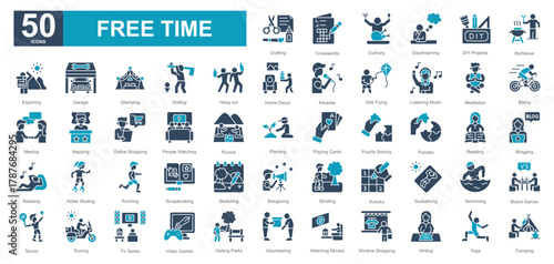 Free Time dualtone iconset