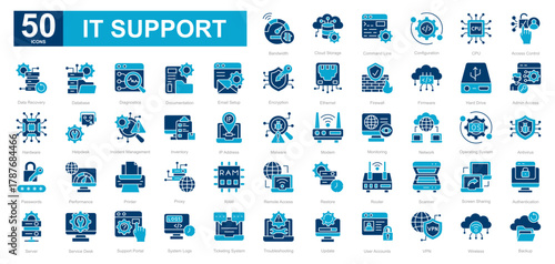 IT Support dualtone iconset