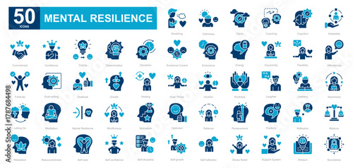Mental Resilience dualtone iconset