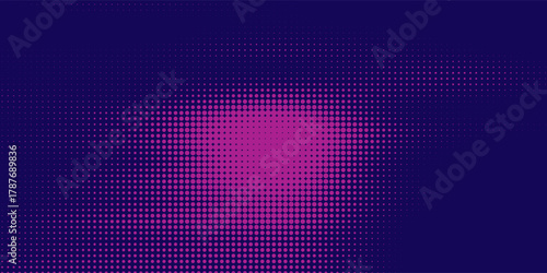 Abstract dots halftone purple color pattern gradient texture background.