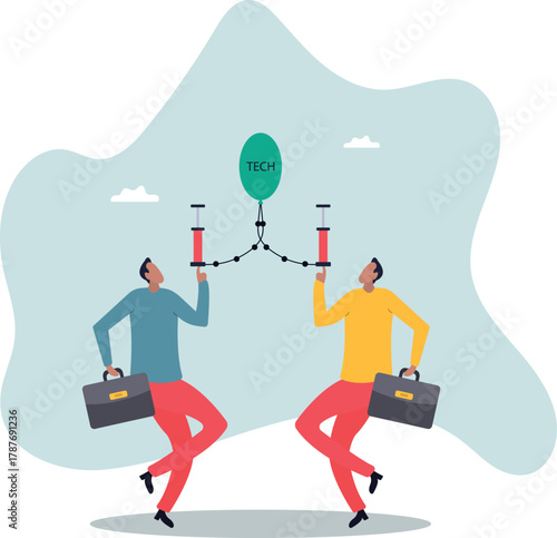 Technology or Tech stock bubble, overvalued stock causing by economic crisis and greedy investors .about a man and his life.