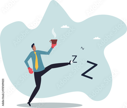 Procrastination and laziness, productivity and professional to fight with resistance and sleepy.about a man and his life.