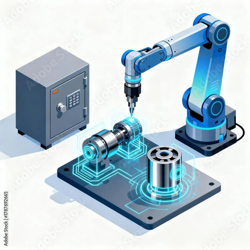 Robotics Engineering Automation Vector Illustration