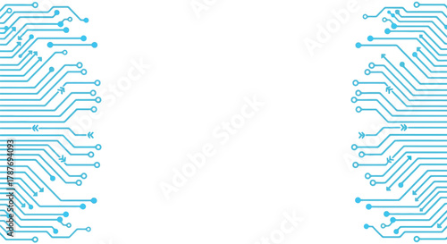 Circuit board technology background electronic system design vector