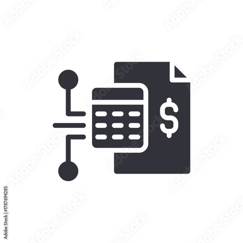 Financial Accounting Modern Illustration Design Element