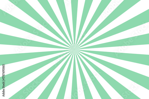 緑　放射状　集中線　サンバースト　目立つ背景