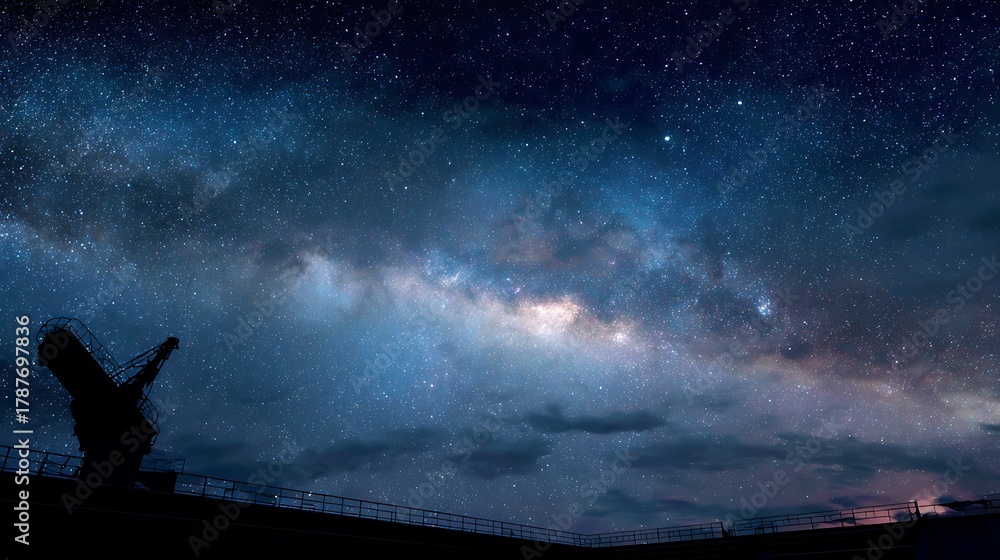 Fototapeta premium telescope in the night
