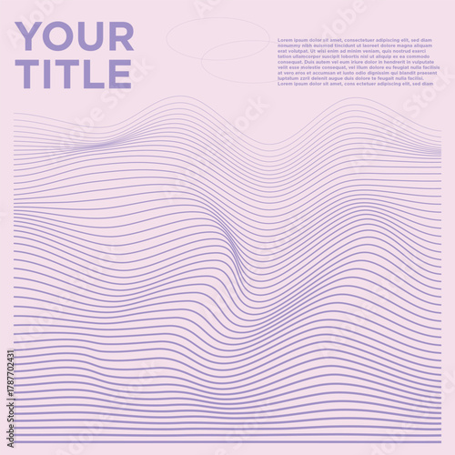 Abstract Wavy Line Background with Minimalist Gradient Colors