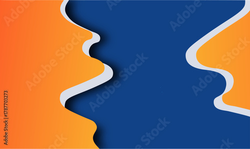 Duality in Motion, Gradient Conversations, abstract, motion, duality, gradient, flow, dynamic, fluid, modern, conceptual, color transition,