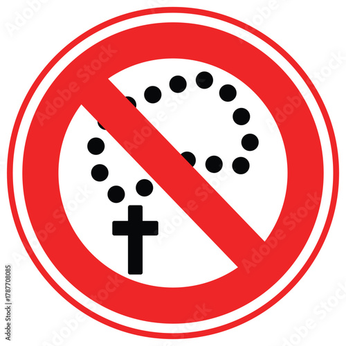 No Rosary Vector icon which can easily modify or edit