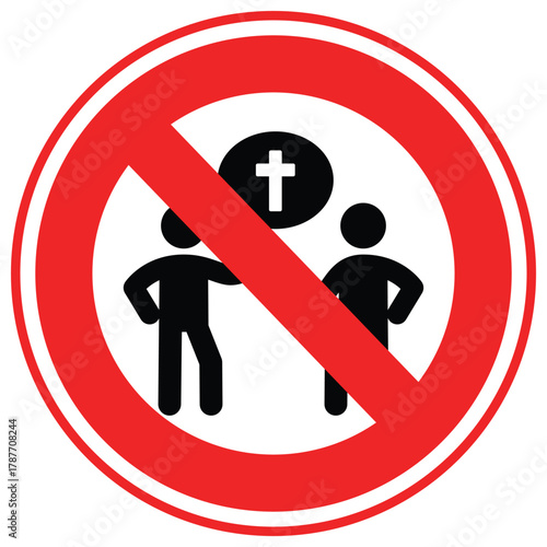 No Believers Vector icon which can easily modify or edit
